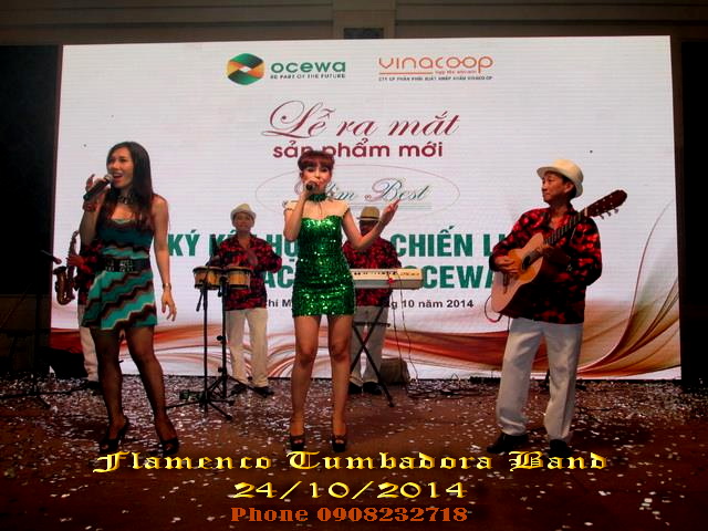 Ban Nhac Flamenco Tumbadora 24 10 2014 Le Ra Mat San Pham Moi Slimbest Ocewa TTHN White Palace