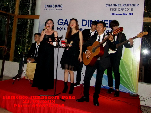 Ban Nhac Flamenco Tumbadora Samsung Air Conditioner Gala Dinner The Myst Hotel