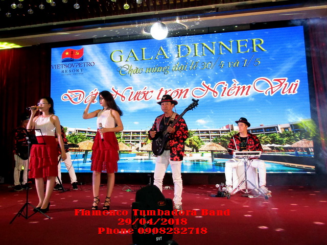 Ban Nhac Flamenco Tumbadora Vietsovpetro Ho Tram Resort Ca Nhac Chao Mung Ngay Thong Nhat 30 04