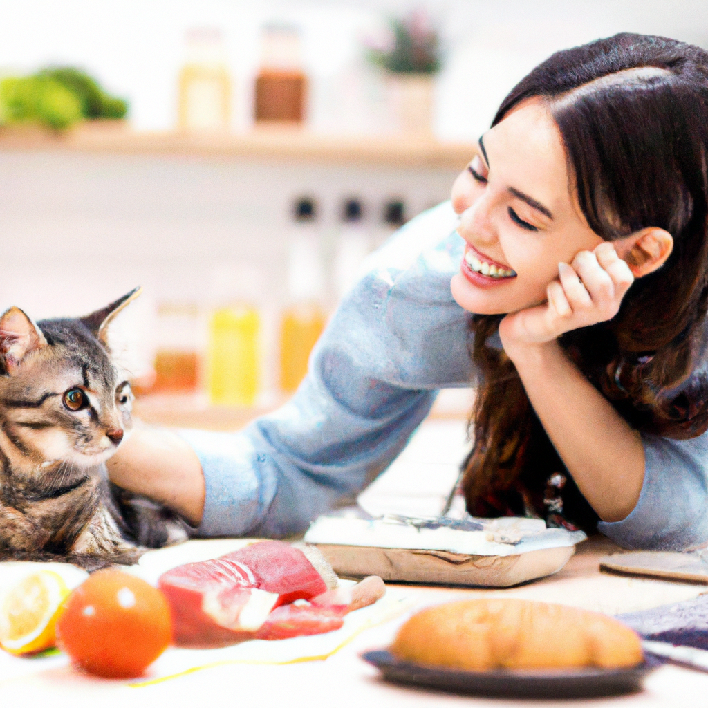 Mèo và thức ăn