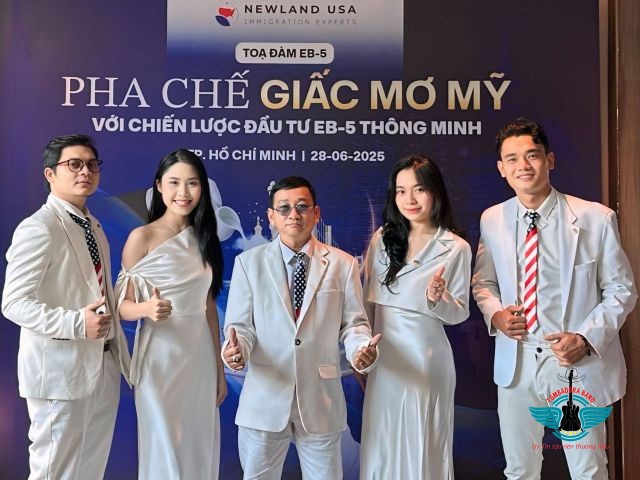 BAN NHẠC TUMBADORA BIỂU DIỄN CT TỌA ĐÀM GIẤC MƠ MỸ EB5 NEWLAND USA